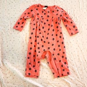 Tea collection polka-dot romper